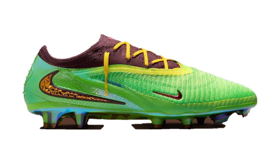 Travis Scott x Nike Phantom 6 Low Elite Cleats side view on white
